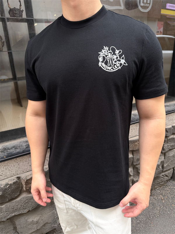 ロゴプリントTシャツ 半袖トップス 普段使い向け MONCLER モンクレール
