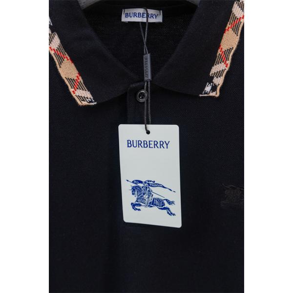 新作 チェック襟 半袖 メンズ BURBERRY バーバリー コピー ポロシャツ 人気アイテム 上品コーデ