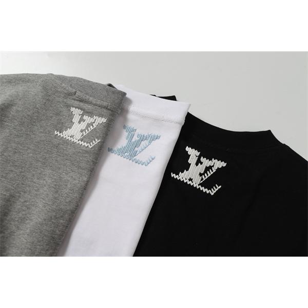 LOUIS VUITTON ルイヴィトン コピー Tシャツ カジュアル半袖 メンズ シンプルデザイン 人気商品 快適着用