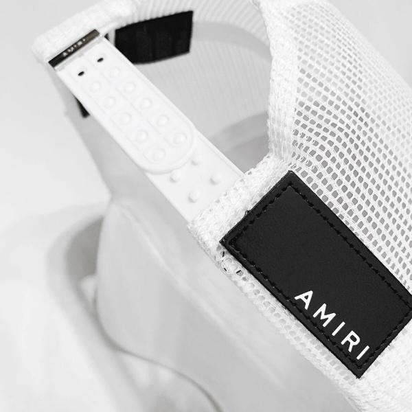 AMIRI アミリ メッシュキャップ Arts District ロゴ刺繍 トラッカーキャップ 通気設計 サイズ調整可能 ストリート ユニセックス
