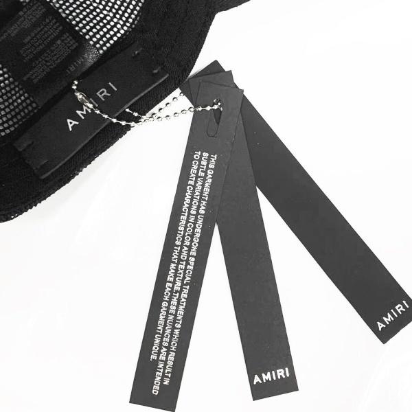 AMIRI アミリ MAモノグラム刺繍 メッシュキャップ トラッカーキャップ 立体ロゴ アジャスタブル仕様 ストリートアクセント