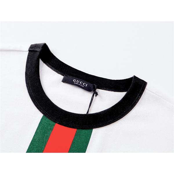 GUCCI グッチ コピー Tシャツ センターラインデザイン 半袖 メンズ 人気モデル 大人カジュアル ファッションアイテム