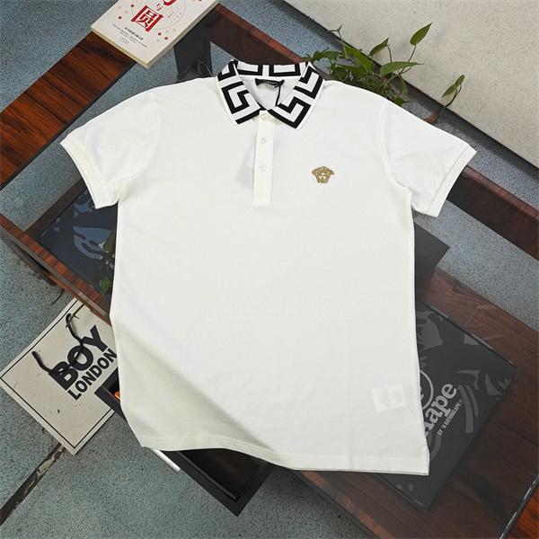 ワンポイント メンズ ラグジュアリーカジュアル 着映え VERSACE ヴェルサーチ コピー Tシャツ 注目アイテム