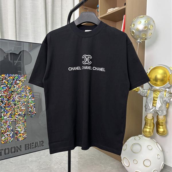 ワンポイントロゴ 半袖 メンズ きれいめコーデ 快適な着心地 CHANEL シャネル コピー Tシャツ 人気モデル