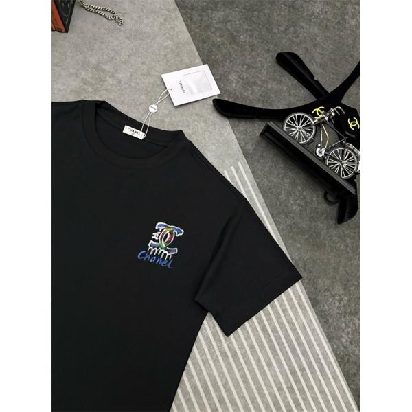 グラフィックロゴ 半袖 メンズ 個性派ファッション 上品カジュアル 2026最新 CHANEL シャネル コピー Tシャツ