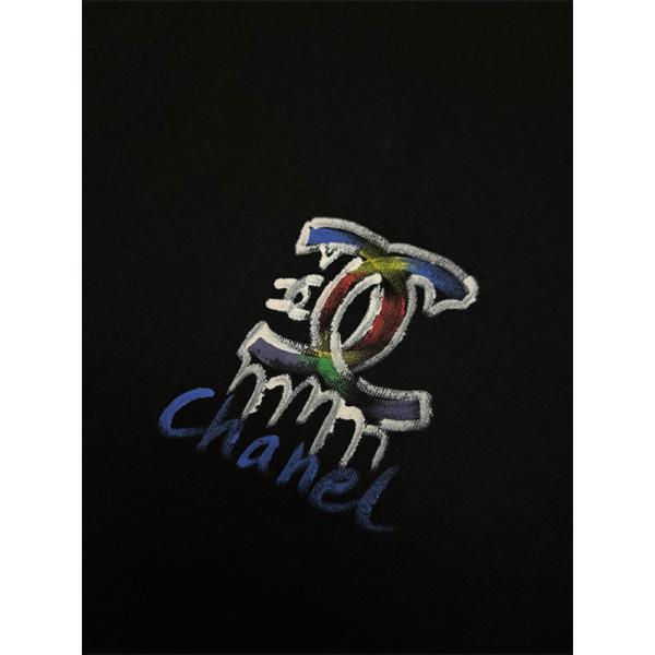 グラフィックロゴ 半袖 メンズ 個性派ファッション 上品カジュアル 2026最新 CHANEL シャネル コピー Tシャツ