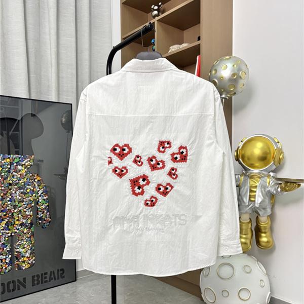 バックプリント メンズ 個性派スタイル オシャレ見え AMI アミ コピー Tシャツ 注目アイテム