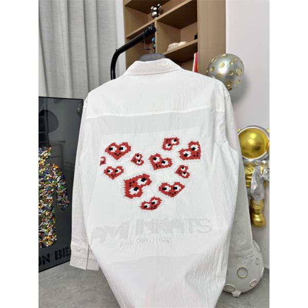 バックプリント メンズ 個性派スタイル オシャレ見え AMI アミ コピー Tシャツ 注目アイテム