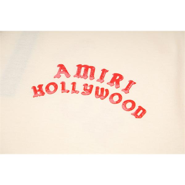 AMIRI アミリ コピー Tシャツ グラフィックロゴ メンズ 半袖 ワイドシルエット バックデザイン こなれ感 カジュアルコーデ おすすめトップス