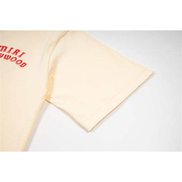 AMIRI アミリ コピー Tシャツ グラフィックロゴ メンズ 半袖 ワイドシルエット バックデザイン こなれ感 カジュアルコーデ おすすめトップス