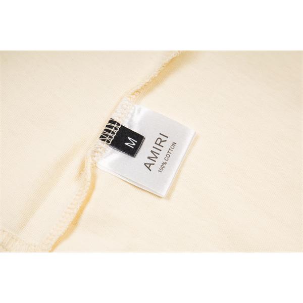 ダイスロゴ 半袖 メンズ バックプリント ワンポイント刺繍 ワイドシルエット AMIRI アミリ コピー Tシャツ ストリートカジュアル 人気トップス
