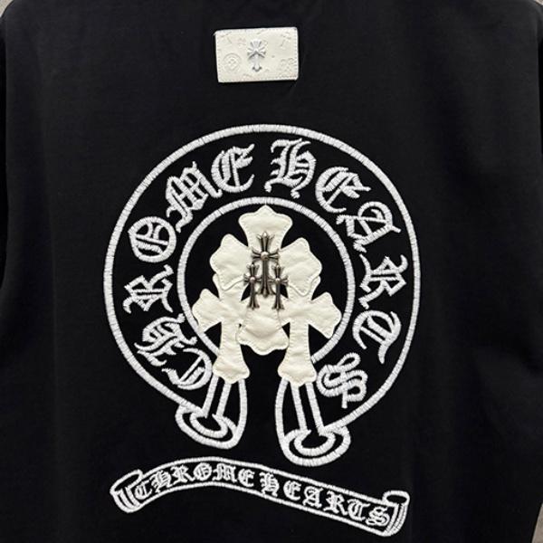 CHROME HEARTS クロムハーツ バックグラフィック 半袖Tシャツ ラインデザイン クルーネック オーバーサイズ