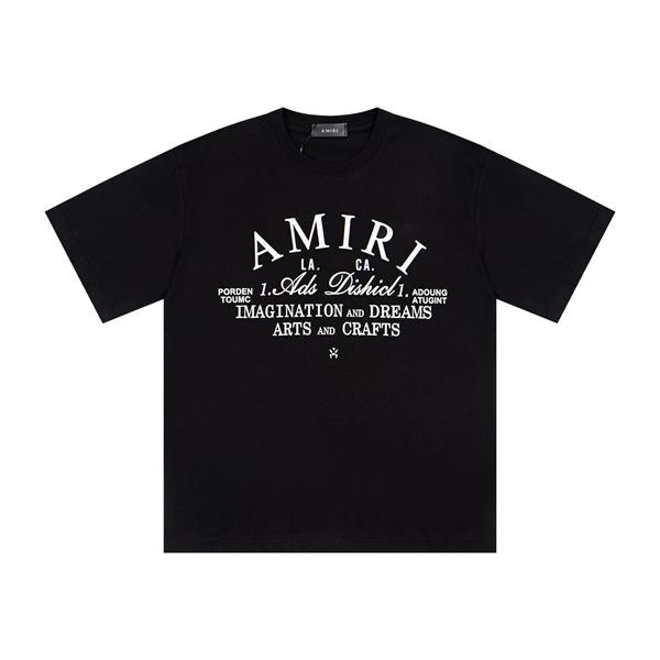 バックロゴ 半袖 大胆プリント ワイドシルエット 個性派ストリート AMIRI アミリ コピー Tシャツ メンズ デイリーコーデ 人気急上昇