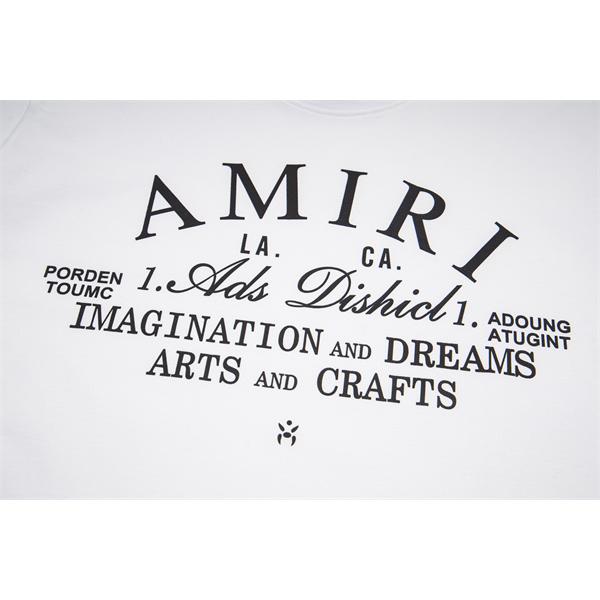 バックロゴ 半袖 大胆プリント ワイドシルエット 個性派ストリート AMIRI アミリ コピー Tシャツ メンズ デイリーコーデ 人気急上昇