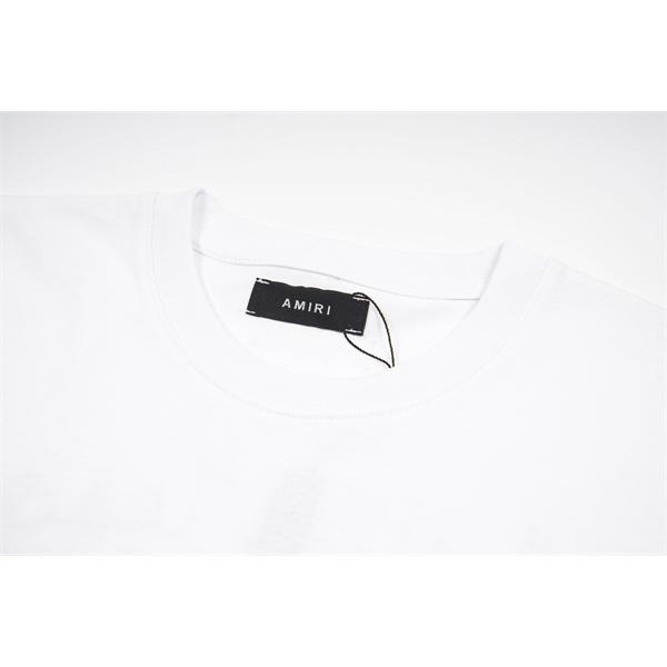 バックロゴ 半袖 大胆プリント ワイドシルエット 個性派ストリート AMIRI アミリ コピー Tシャツ メンズ デイリーコーデ 人気急上昇