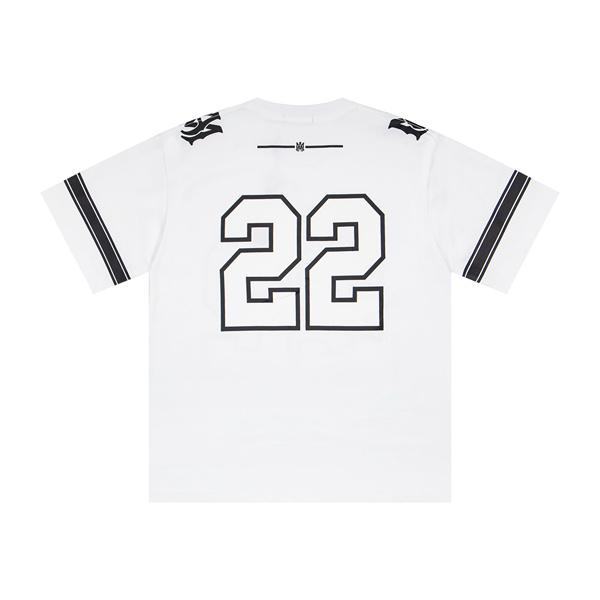 ワンポイント22 メンズ バックデザイン ナンバープリント ストリートカジュアル AMIRI アミリ コピー Tシャツ 注目アイテム