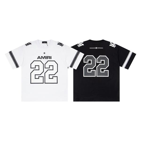 ワンポイント22 メンズ バックデザイン ナンバープリント ストリートカジュアル AMIRI アミリ コピー Tシャツ 注目アイテム