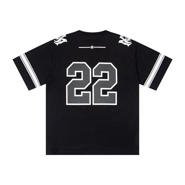 ワンポイント22 メンズ バックデザイン ナンバープリント ストリートカジュアル AMIRI アミリ コピー Tシャツ 注目アイテム