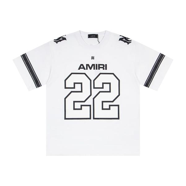 ワンポイント22 メンズ バックデザイン ナンバープリント ストリートカジュアル AMIRI アミリ コピー Tシャツ 注目アイテム
