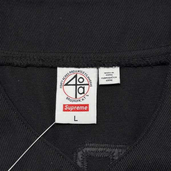 Supreme シュプリーム 40 Acres Baseball Jersey ベースボールシャツ ワッペン刺繍 ナンバーロゴ オーバーサイズ
