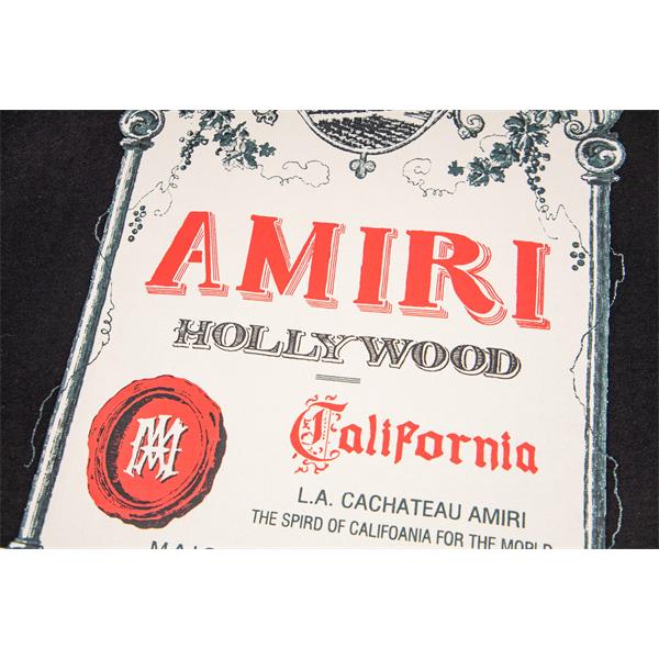 AMIRI アミリ コピー Tシャツ ポスターグラフィック メンズ 半袖 バックプリント アートラベル柄 春夏コーデ 上質カジュアル 注目トップス