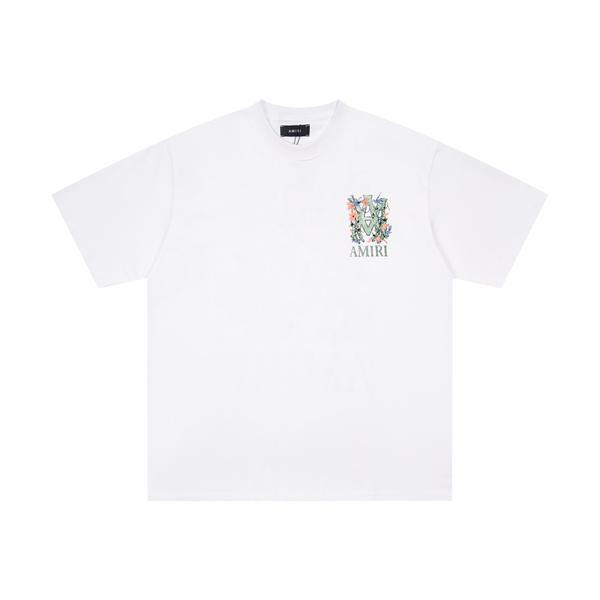 花柄グラフィック 春夏おすすめ バックプリント 上質カジュアル デイリー使い AMIRI アミリ コピー Tシャツ 半袖