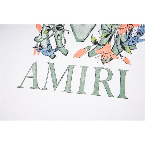 花柄グラフィック 春夏おすすめ バックプリント 上質カジュアル デイリー使い AMIRI アミリ コピー Tシャツ 半袖