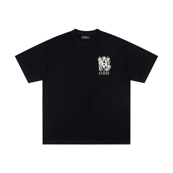 花柄グラフィック 春夏おすすめ バックプリント 上質カジュアル デイリー使い AMIRI アミリ コピー Tシャツ 半袖