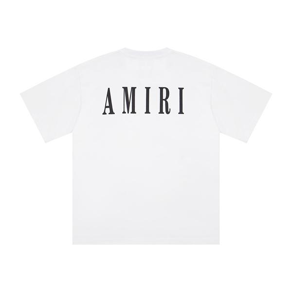 AMIRI アミリ コピー Tシャツ ワイドシルエット メンズ 新作 ワンポイントロゴ バックプリント こなれ感 売れ筋トップス
