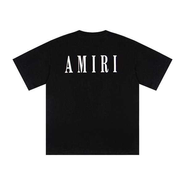 AMIRI アミリ コピー Tシャツ ワイドシルエット メンズ 新作 ワンポイントロゴ バックプリント こなれ感 売れ筋トップス
