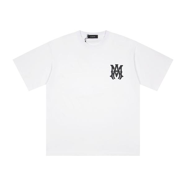 AMIRI アミリ コピー Tシャツ ワイドシルエット メンズ 新作 ワンポイントロゴ バックプリント こなれ感 売れ筋トップス