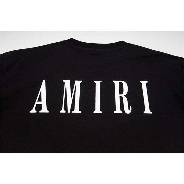 AMIRI アミリ コピー Tシャツ ワイドシルエット メンズ 新作 ワンポイントロゴ バックプリント こなれ感 売れ筋トップス
