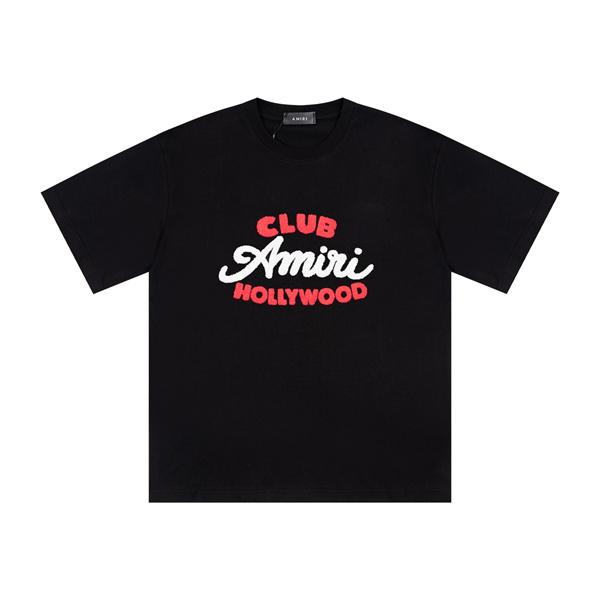 ロゴプリント 半袖 ゆったりシルエット クルーネック 男女兼用 AMIRI アミリ コピー Tシャツ カジュアル トップス