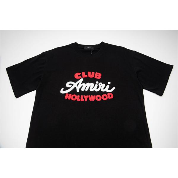 ロゴプリント 半袖 ゆったりシルエット クルーネック 男女兼用 AMIRI アミリ コピー Tシャツ カジュアル トップス