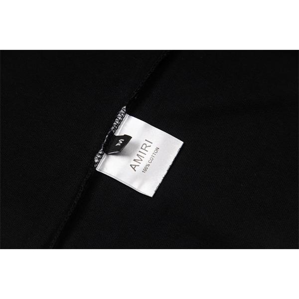 ロゴプリント 半袖 ゆったりシルエット クルーネック 男女兼用 AMIRI アミリ コピー Tシャツ カジュアル トップス