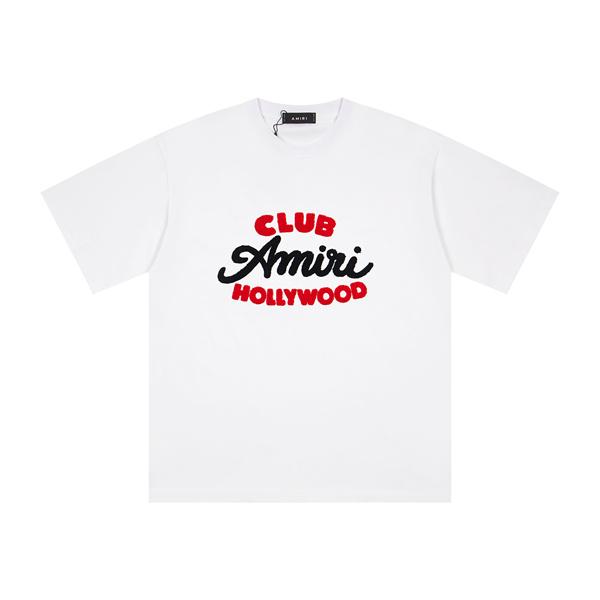 ロゴプリント 半袖 ゆったりシルエット クルーネック 男女兼用 AMIRI アミリ コピー Tシャツ カジュアル トップス