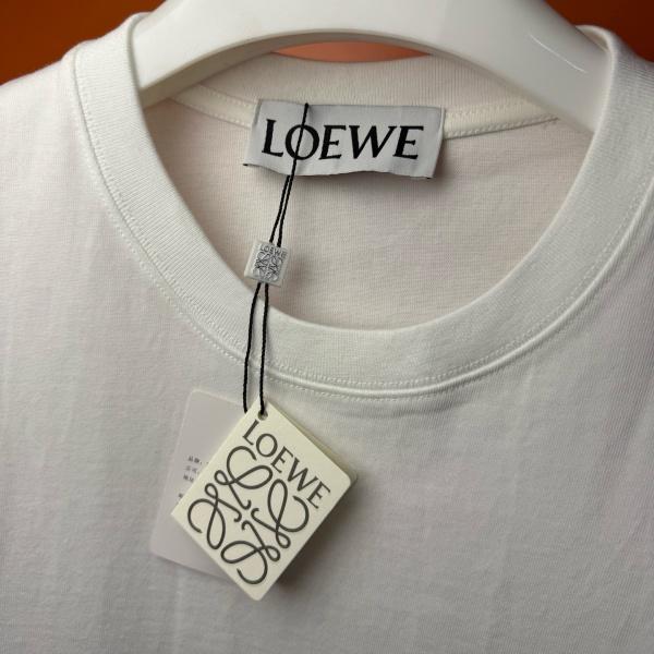 LOEWE ロエベ アナグラム キャラクタープリントTシャツ 高密度コットン 立体表現 デイリー カジュアル 売れ筋 ユニセックス