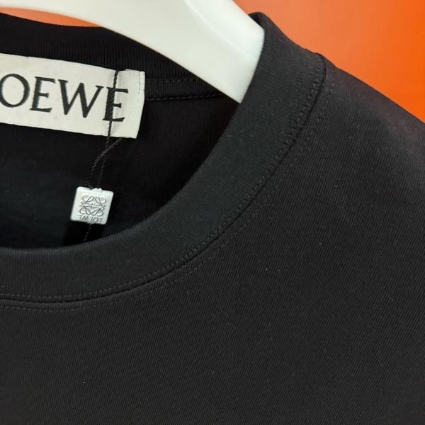 LOEWE ロエベ アナグラム キャラクタープリントTシャツ 高密度コットン 立体表現 デイリー カジュアル 売れ筋 ユニセックス