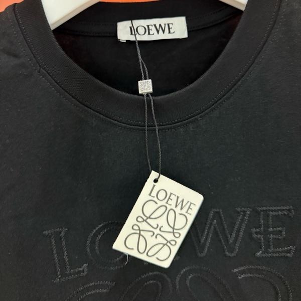 LOEWE ロエベ クラシックアナグラム 刺繍デザインTシャツ コットン半袖 ファッション 売れ筋 快適フィット