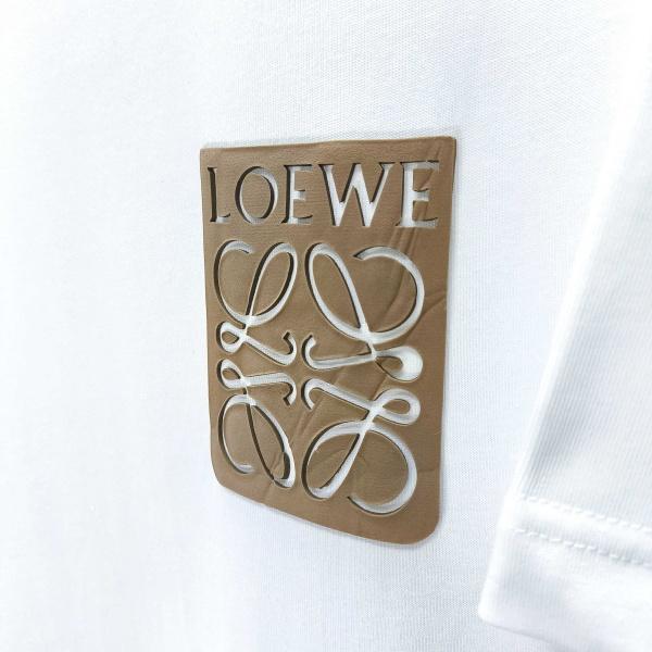 LOEWE コピー ロエベ 2026春夏新作 仮ポケット風アナグラムロゴ 半袖Tシャツ 男女兼用 人気 カジュアル トップス