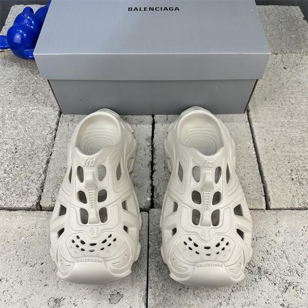 バレンシアガサンダルコピー2026トレンドBALENCIAGA Mold Closed Rubber Sandals Yellow 