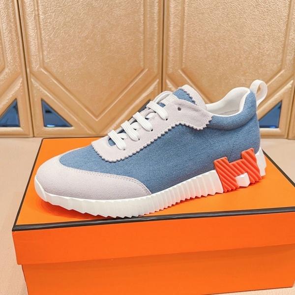 HERMES コピー エルメス コピー デニム調ローカットスニーカー 軽量ソール 快適歩行 洗練カジュアル