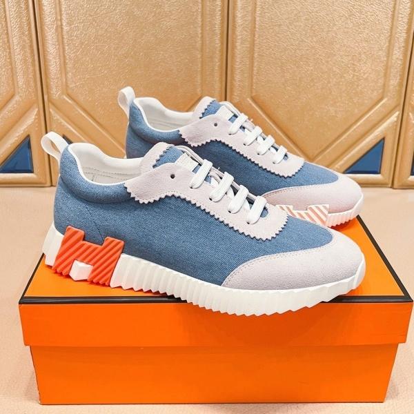 HERMES コピー エルメス コピー デニム調ローカットスニーカー 軽量ソール 快適歩行 洗練カジュアル