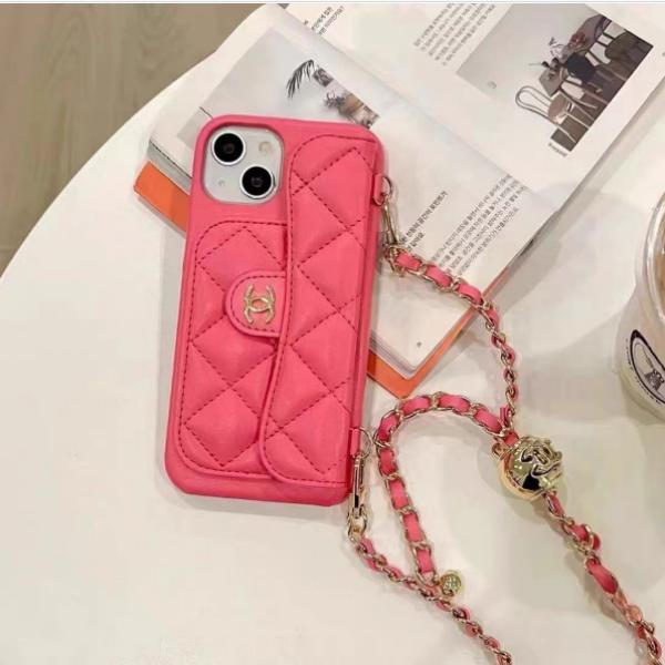 CHANEL コピー シャネル コピー チェーンストラップ付きスマホケース カード収納 ショルダー対応 ツイード調