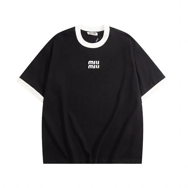 人気♡Miumiuミュウミュウｔシャツスーパーコピー2026トレンド最新黒色ホワイト
