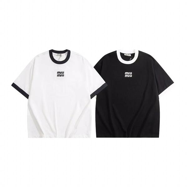 人気♡Miumiuミュウミュウｔシャツスーパーコピー2026トレンド最新黒色ホワイト
