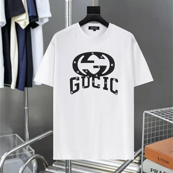 ロゴ入り クルーネック アートプリント GUCCI グッチ コピー 半袖トップス 着映えデザイン 人気上昇中 デイリー推し
