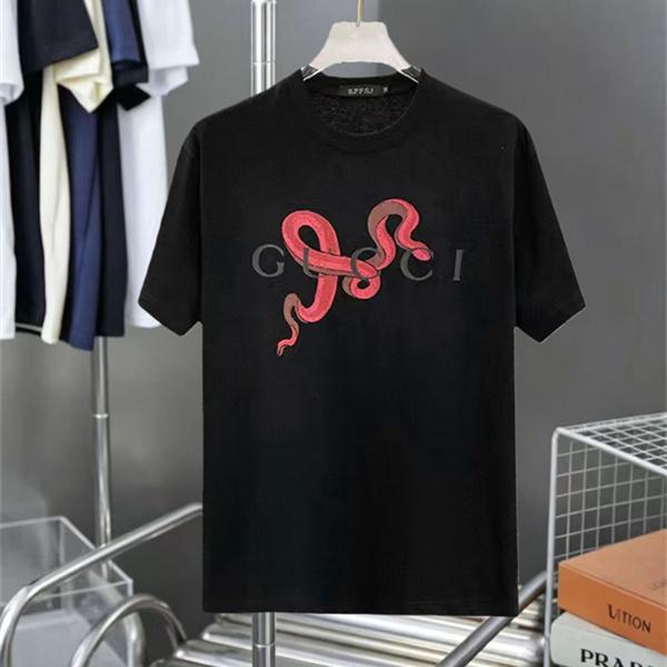 グラフィックプリント スネーク柄 クルーネック GUCCI グッチ コピー 半袖トップス 一枚で決まる 話題 注目デザイン