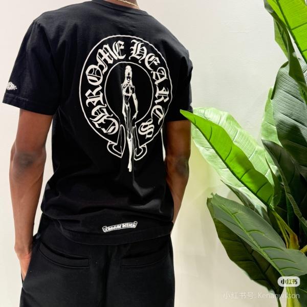 Chrome Hearts クロムハーツ Deadly Doll 半袖Tシャツ 胸ポケットデザイン バックプリント 主役級 オーバーサイズ 人気上昇中 ストリート系 男女兼用