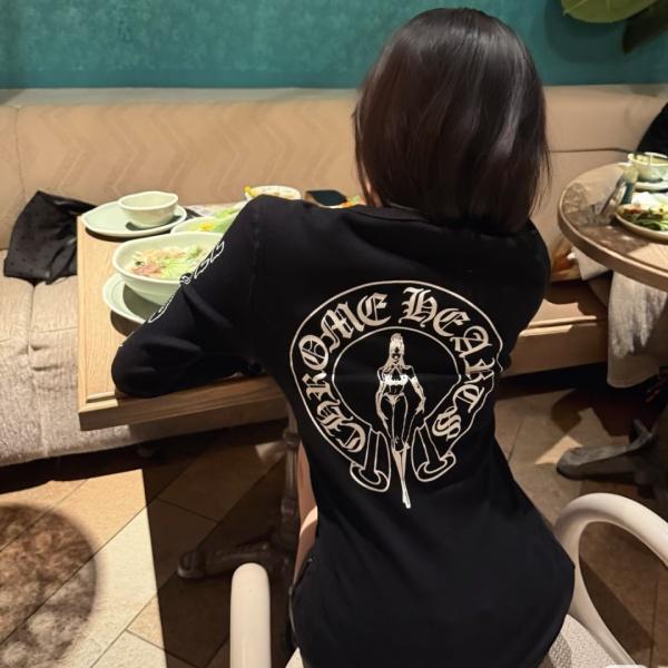Chrome Hearts クロムハーツ Deadly Doll 半袖Tシャツ 胸ポケットデザイン バックプリント 主役級 オーバーサイズ 人気上昇中 ストリート系 男女兼用
